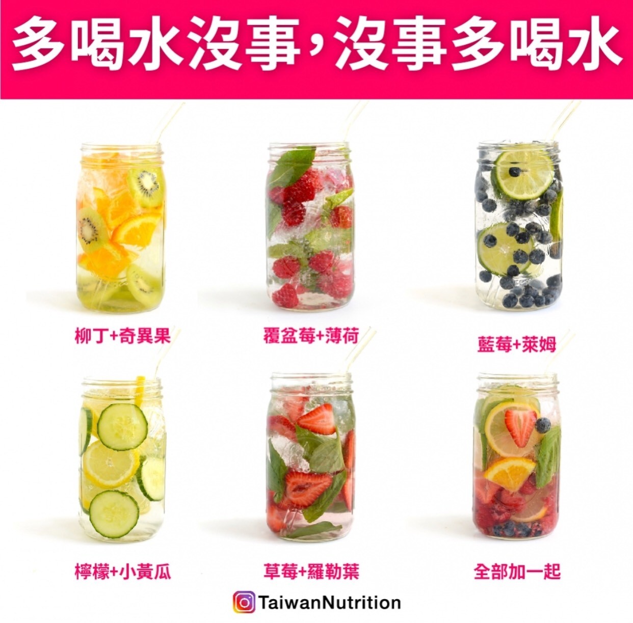 ▲水果水、零卡飲料。（圖／《Taiwan Nutrition台灣營養》授權提供）