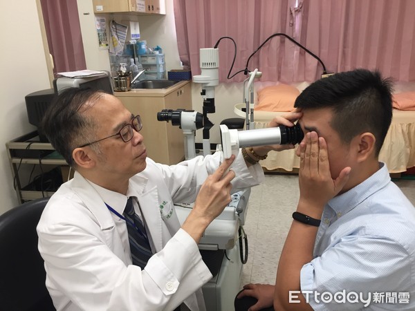 陳瑩山,眼科檢查。（圖／醫師提供）