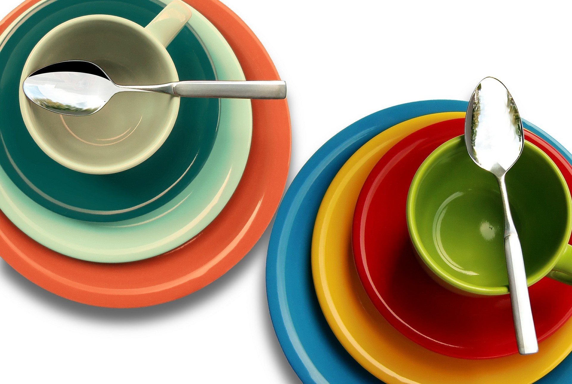 ▲▼色彩鮮艷餐具。（圖／pixabay）