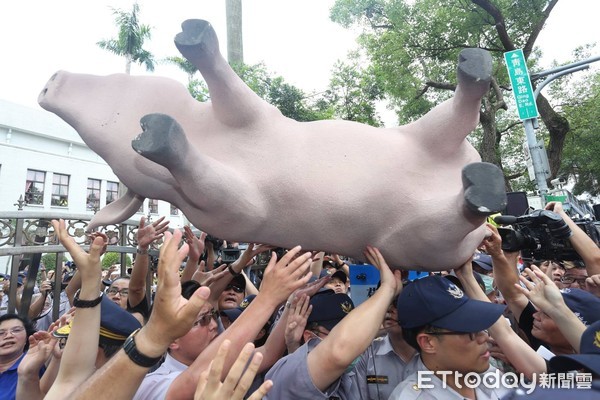 ▲▼豬農過去曾抗議美豬進口。（資料照／記者黃克翔攝）